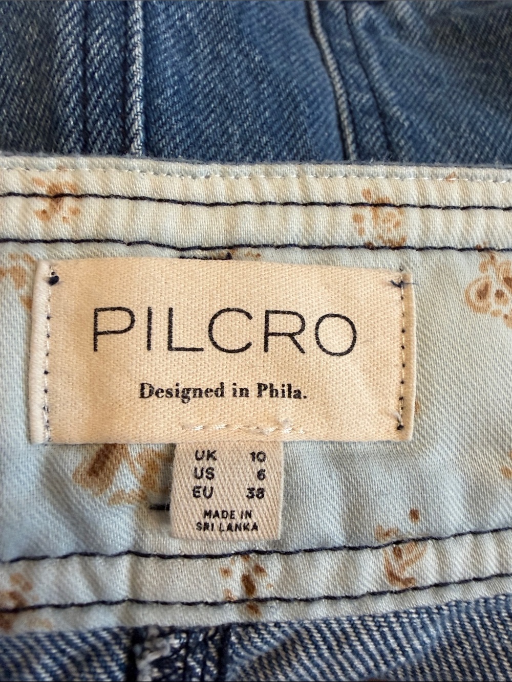 Pilcro Denim Maxi Skirt in Blue - Picture 4 of 5